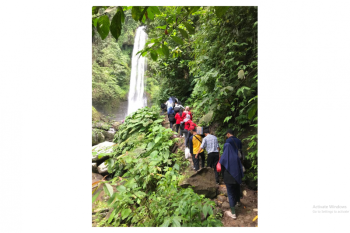 Ikuti lomba destinasi wisata unggulan nasional 2022, Dinas Pariwisata Lamsel kunjungi air terjun Way Tayas