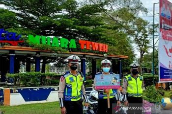 Satlantas Polres Barito Utara berikan edukasi penerapan prokes