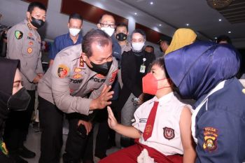Kilang Pertamina dan Polda Sumsel gelar vaksin anak usia 6-11 tahun