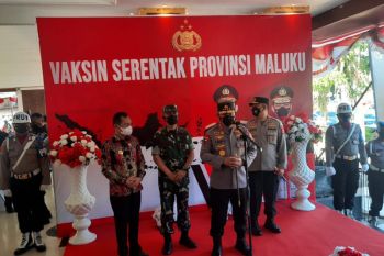 Kapolri dorong capaian  vaksinasi di Maluku
