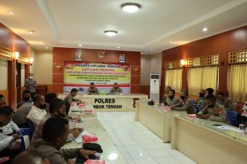 Polres Lombok Tengah gelar pelatihan pengamanan MotoGP Mandalika