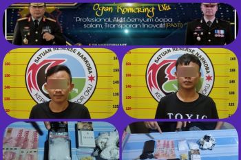 Polres OKU Sumsel tangkap dua kurir narkoba lintas provinsi