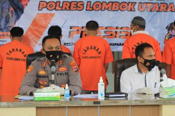 Polisi ringkus satu pelaku dan tiga penadah motor curian di Lombok Utara