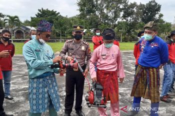 Camat dan Polsek Rangsang Barat siaga karhutla
