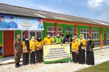 Sekolah direnovasi, Camat Labuhan Maringgai sampaikan terima kasih ke PHE OSES