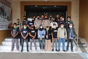 FWMO Lotim audiensi dengan Kabid Humas Polda NTB dan Kapolres Lotim