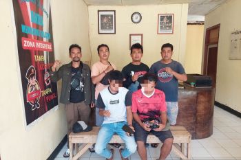 Tim Puma 2 Polres Bima Kota rangkap terduga pembobol toko