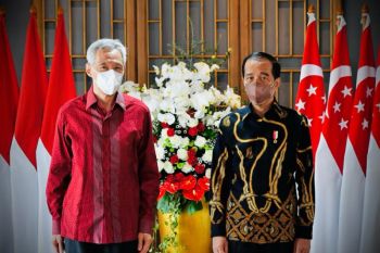 Presiden Jokowi terima PM Singapura Lee Hsien Loon di Bintan