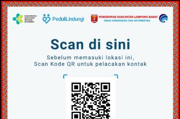 Pemkab Lampung Barat berlakukan QR PeduliLindungi