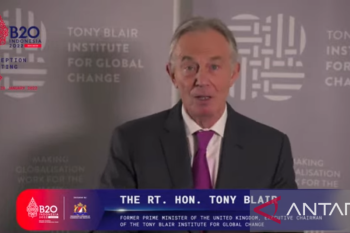 Tony Blair meyakini Presidensi G20 Indonesia dapat satukan dunia