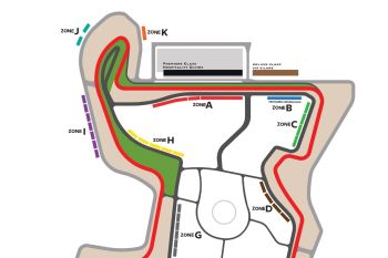 Tempat duduk penonton MotoGP Mandalika di tribun sesuai warna tiket yang dibeli