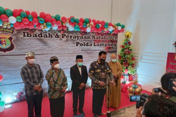 Polda Lampung gelar perayaan Natal bersama