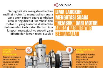 Lima langkah mengatasi suara "nembak" dari motor akibat karburator bermasalah