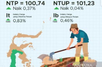NTP Sulsel naik 0,37 persen pada Januari 2022