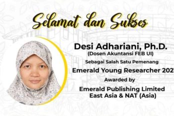 Dosen FEB UI  Desi Adharini raih Emerald Young Researcher Award 2021
