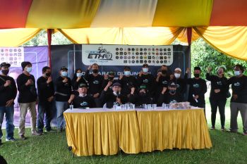 Pengojek Tangerang Raya deklarasi dukung Erick Thohir Capres 2024