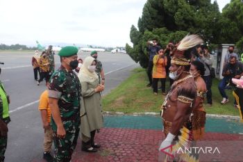 Pangdam XVII/Cenderawasih Mayjen TNI Teguh Muji Angkasa tiba di Jayapura