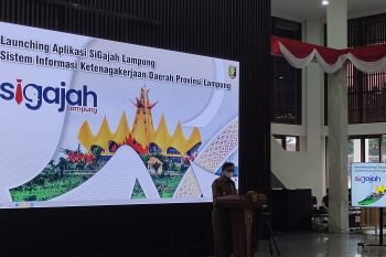 Lampung luncurkan aplikasi sistem ketenagakerjaan Si Gajah