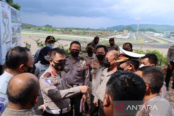 Kapolres Loteng dampingi Kakorlantas tinjau persiapan MotoGP