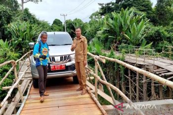 Jembatan Siwau di Barito Utara sudah bisa dilewati
