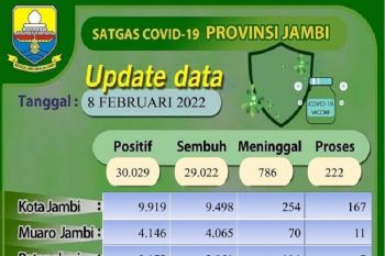 62 warga Jambi terkonfirmasi positif COVID-19