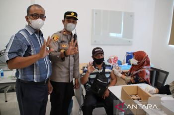 PT AMP Plantation-Polres Agam vaksin booster 1.500 karyawan