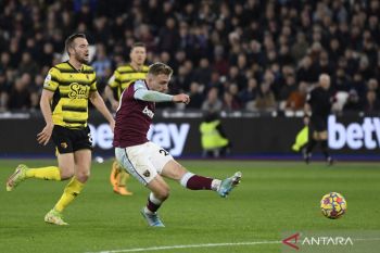 Gol Jarrod Bowen bawa West Ham tembus empat besar klasemen