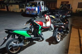 Polres Bukittinggi tahan 19 motor yang terlibat balapan liar