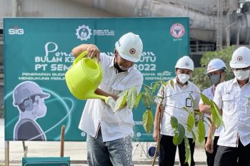 Semen Padang lakukan penghijauan di areal pabrik