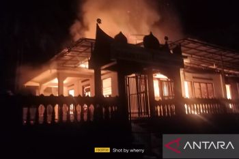Masjid Taqwa Tantaman Agam terbakar usai Shalat Magrib