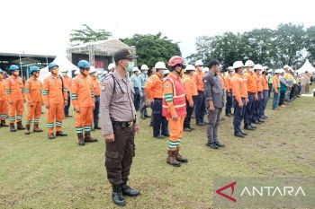 Tim PLN Sulselrabar berpartisipasi  di penutupan Bulan K3 Nasional