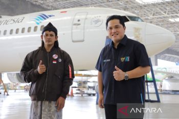 Menteri BUMN puji Garuda Indonesia terkait evakuasi WNI dari Ukraina