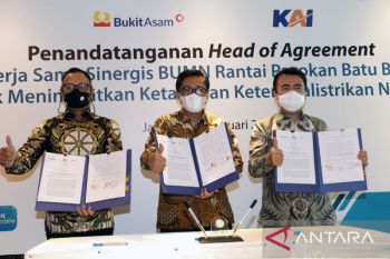 PLN gandeng Bukit Asam dan KAI jaga keamanan suplai batu bara berkelanjutan