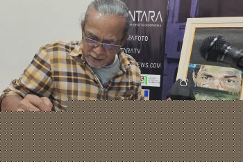 Mengenalkan kopi Lampung melalui lukisan