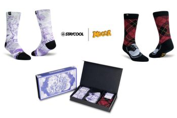 Tampilan kaos kaki desain vintage hasil kolaborasi Mocca dan Staycool