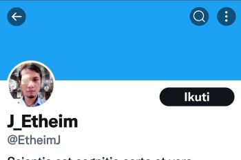 Pemilik akun Twitter @EtheimJ  bukan pegawai Pertamina