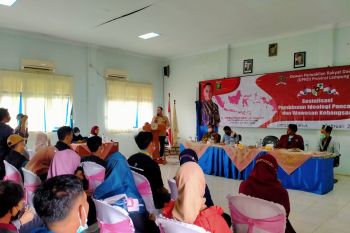 Garinca Reza Pahlevi sosialiasi Ideologi Pancasila kepada mahasiswa di Lampung Timur