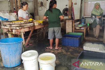Harga kedelai mahal, pengusaha tahu di Metro nyaris gulung tikar