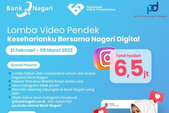Bank Nagari gelar lomba video pendek terkait penggunaan Nagari Digital