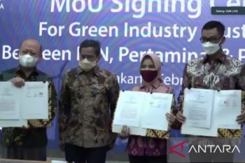 PLN-Pertamina-Pupuk Indonesia berkolaborasi bangun kluster industri hijau