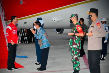 Presiden Joko Widodo tiba di Palu