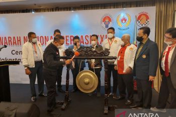 Menpora membuka secara resmi Munas Percasi 2022 di Jakarta
