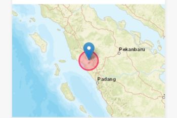 Gempa di Pasaman Barat, Sumbar terasa sampai Batam