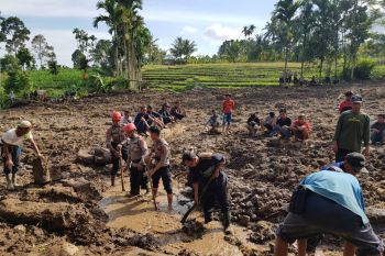 Polda Sumbar turunkan anjing  pelacak cari korban tertimbun di Pasaman