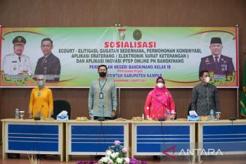 Pengadilan Negeri Bangkinang sosialisasi layanan PTSP Online