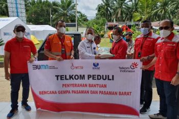 Telkom gerak cepat salurkan bantuan bagi korban bencana alam di Pasaman Barat