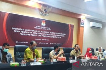 KPU RI sosialisasikan aplikasi mobile Lindungi Hakmu di Makassar