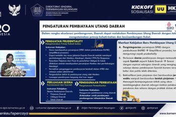 Menkeu dorong pembiayaan utang daerah mengutamakan kesinambungan fiskal