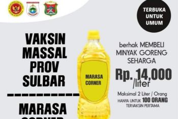 Pemprov Sulbar sediakan minyak goreng murah untuk warga yang divaksinasi