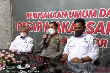 Polda Sulsel-Perumda Pasar Makassar bahas keamanan pasar saat Ramadhan 1443 H